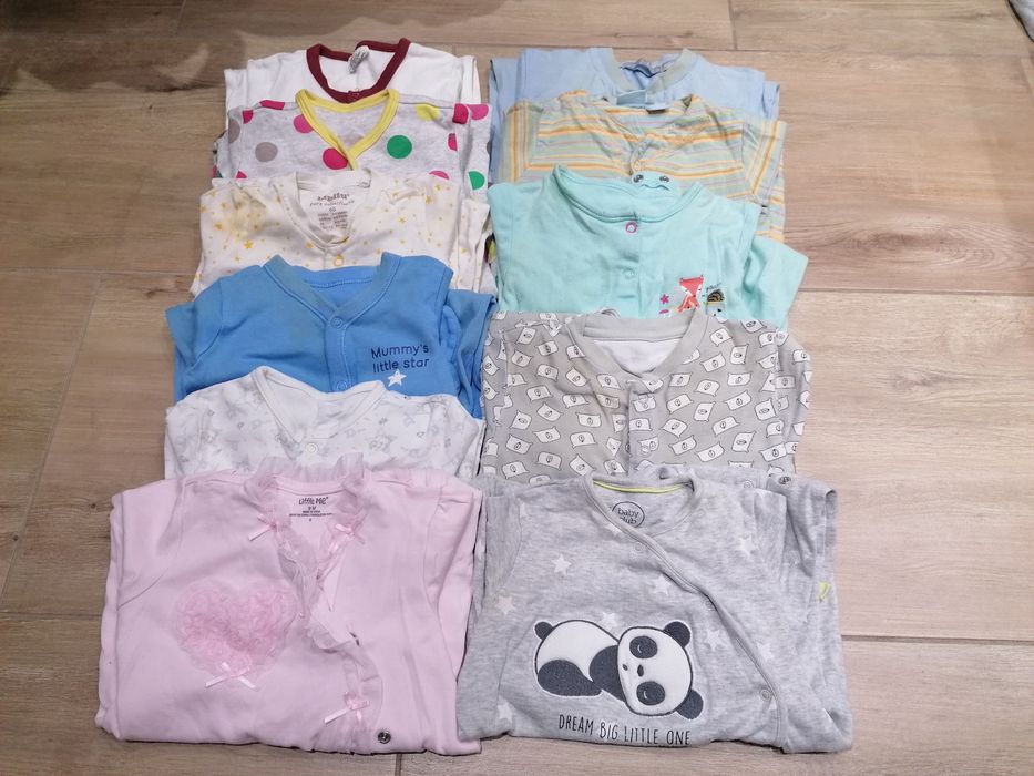 - 70% | Mega paka ok. 150 szt. dziewczynka r. 74+akcesoria |4 pory rok