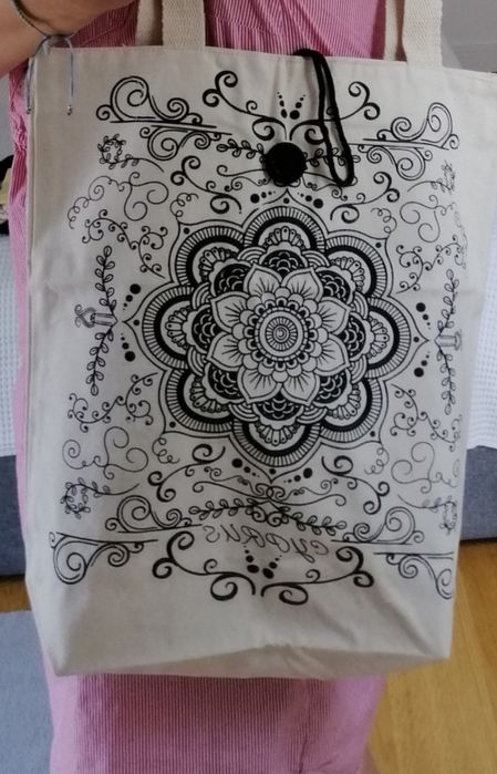 Torba lniana, mandala, Cypr, nowa