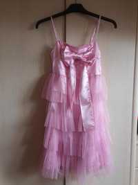 Sukienka z falbankami, rozm. 146-152 cm