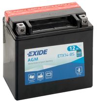 Akumulator motocyklowy EXIDE 12V/12Ah YTX14-BS