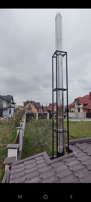 Димоходи з нержавійки, димохід сендвіч,овал,монтаж димоходу,труба,