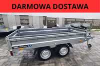 Przyczepka samochodowa dwuosiowa 260cm x 138cm 750 kg DARMOWA DOSTAWA