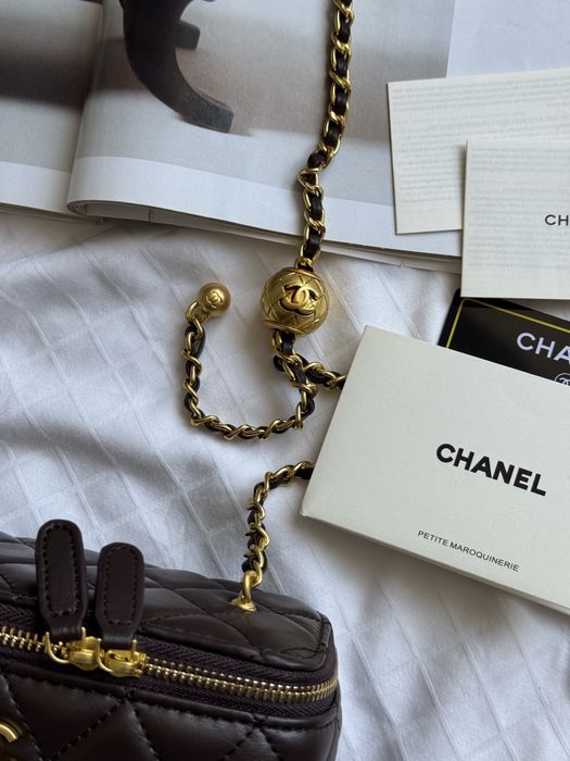 Сумка Chanel Dark Brown шкіра | шоколадна