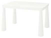 Mesa IKEA MAMMUT p/criança, interior/exterior branco, 77x55 cm
