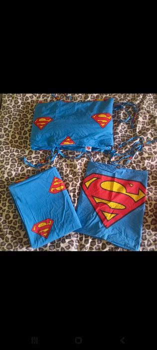 Poszewka na kołdrę, poduszkę, ochraniacz na łóżeczko, superman man