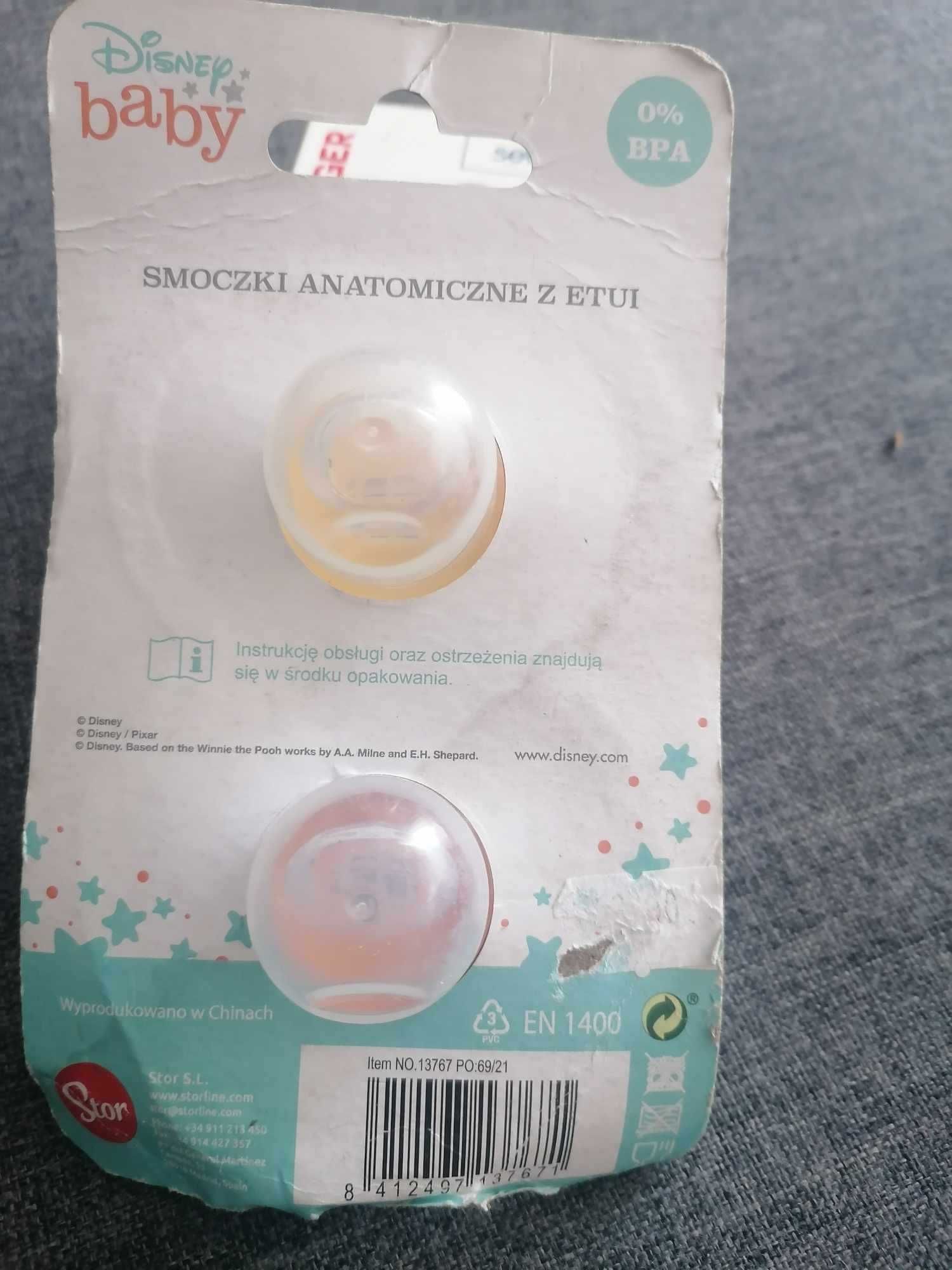Smoczek Stor anatomiczny silikon 
Kubuś Puchatek Smoczek 2 szt 6m+