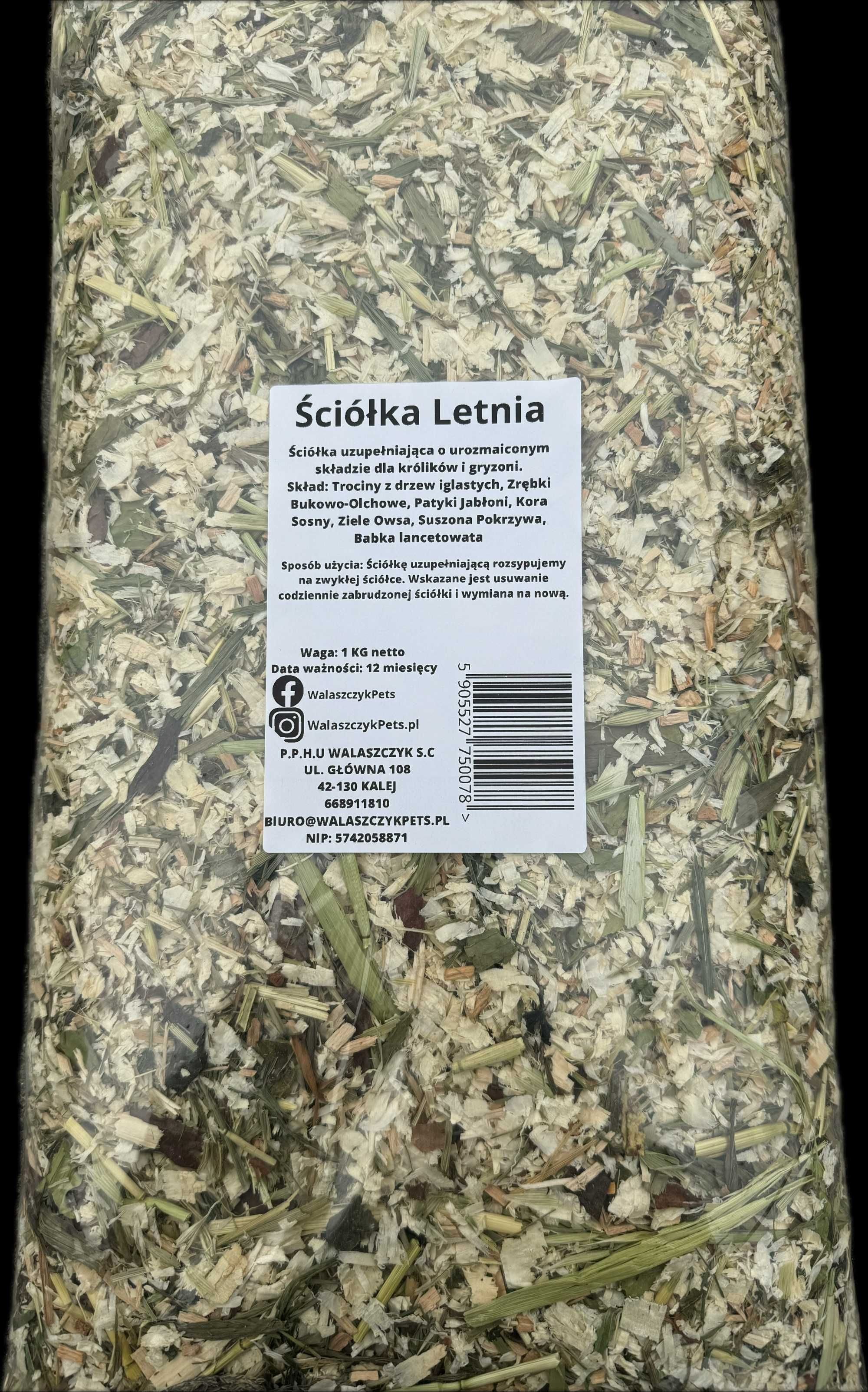 Ściółka Letnia 1kg Dla Gryzoni Królików Świnek