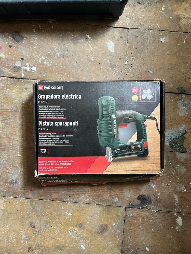 grampeador eletrico parkside pet 25 c3