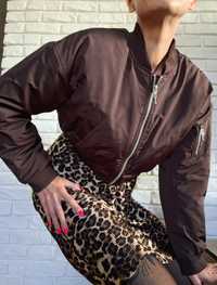 Nowa Bomberka H&M Flyers Flek Bomber Jacket M Brown