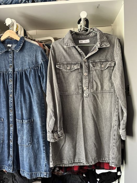 Zara sukienka dzinsowa 164 st idealny