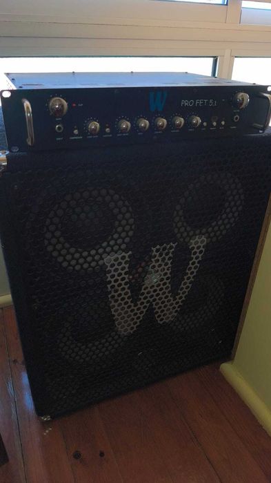 Warwick Pro FET 5.1 + Coluna Warwick WCA 410 Pro (stack baixo)