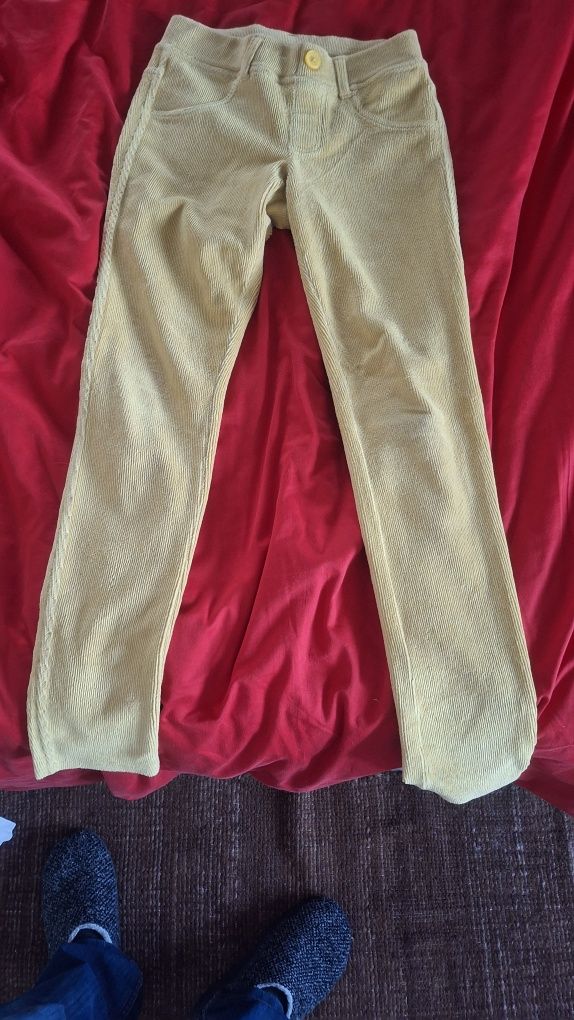Calça a emitar bombazine para crianças dos 10 aos 11 anos (150cm)