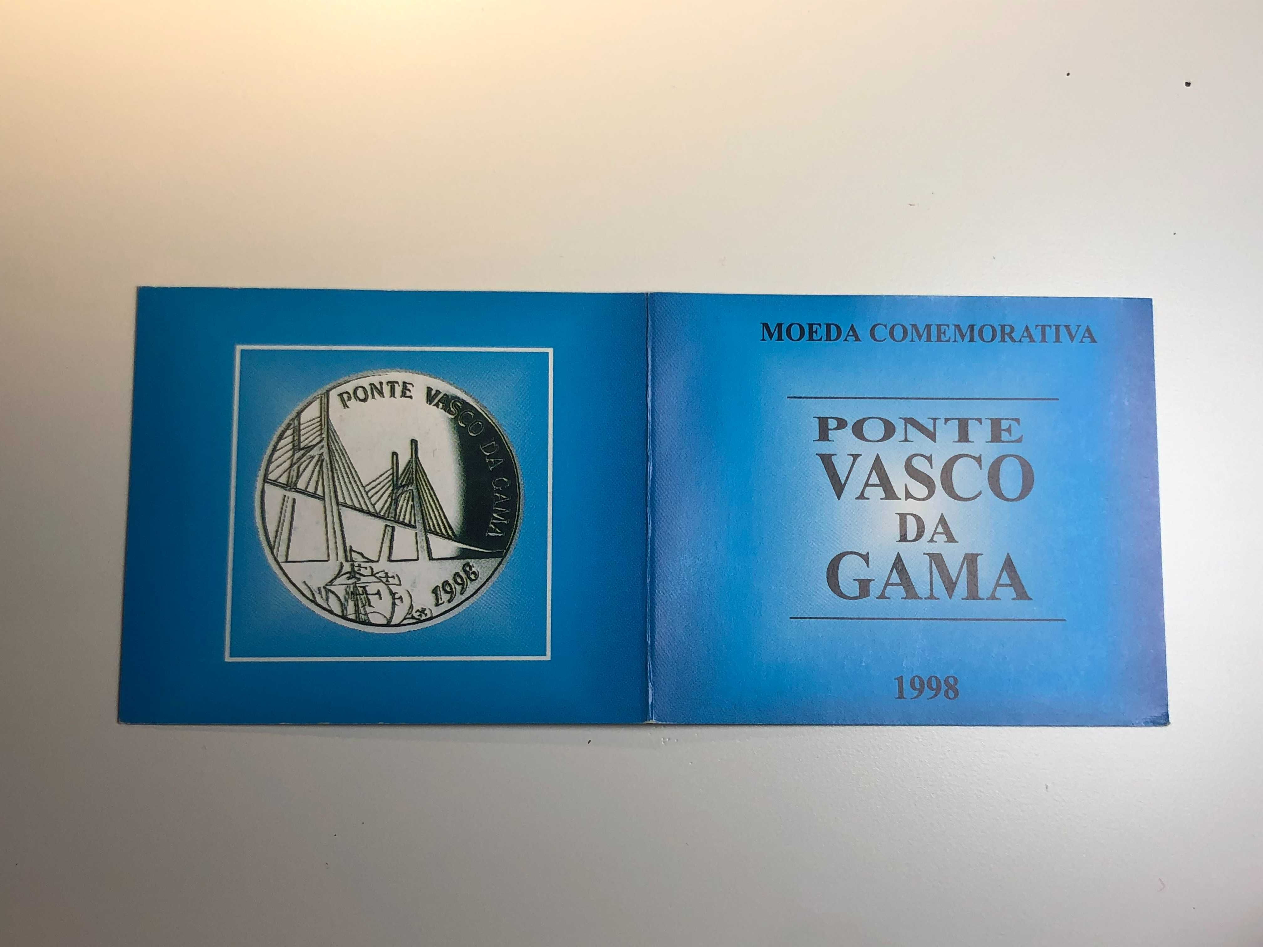 500 Escudos 1998 Prata com Estojo Ponte Vasco da Gama