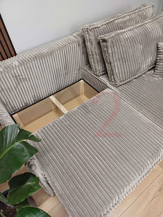 Narożnik WERA, prążkowany, mały narożnik hotelowa +GRATIS