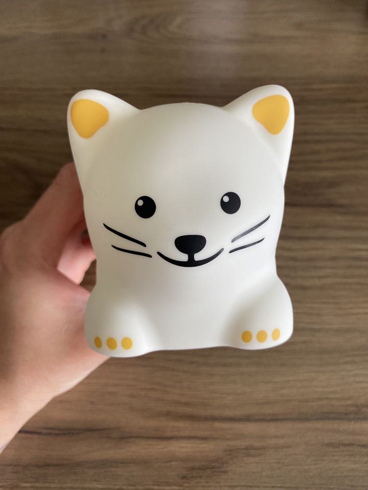 Tovader ikea lampka nocna led kot na baterie dzieci jak nowa kotek
