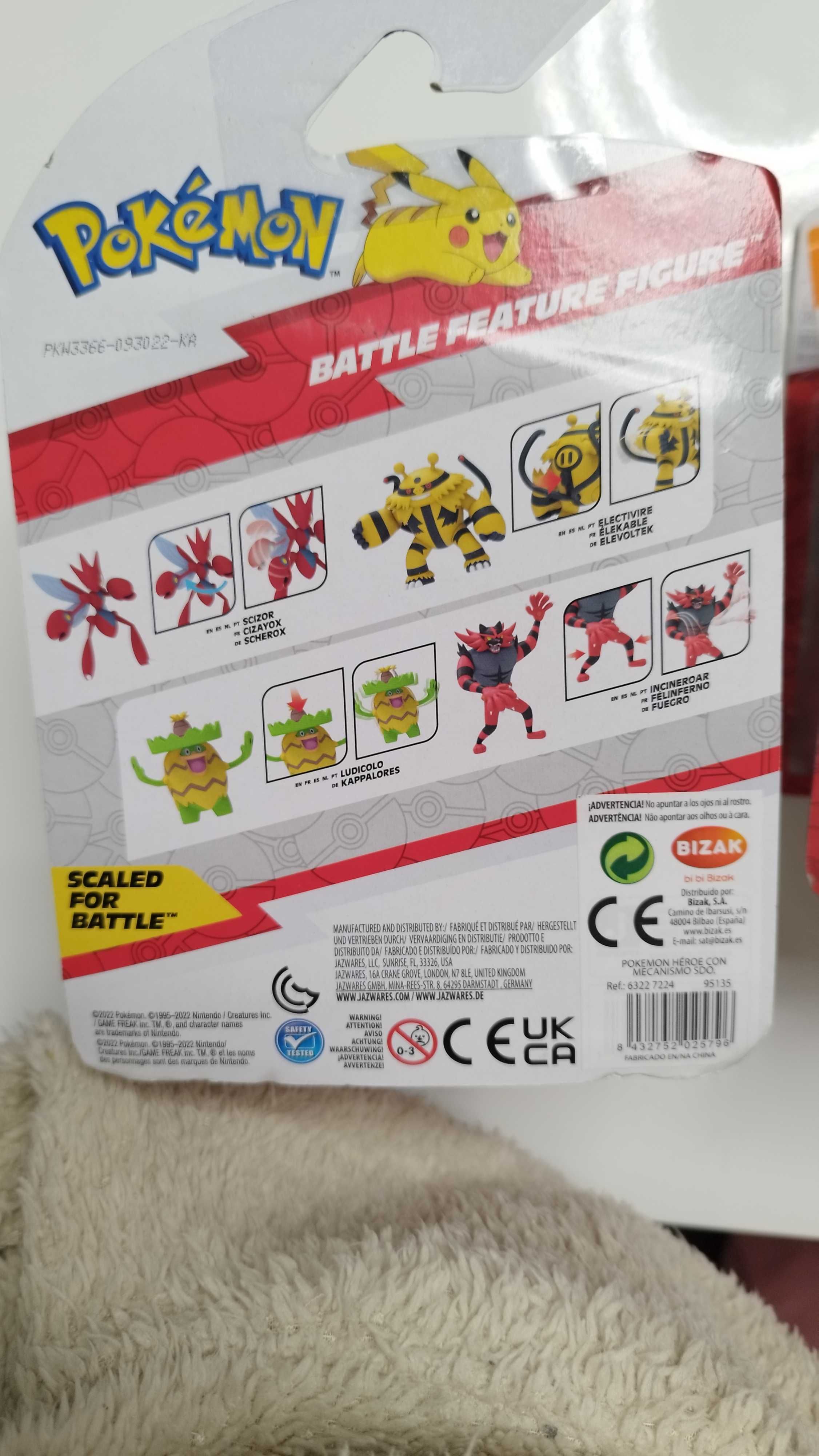 Pokémon figuras de batalha original SELADO