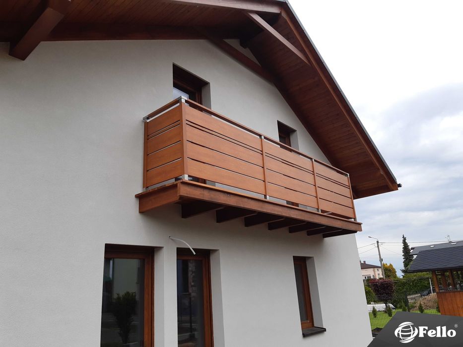 Balustrada SOLID Barierka Nowoczesna taras balkon montaż wysyłka