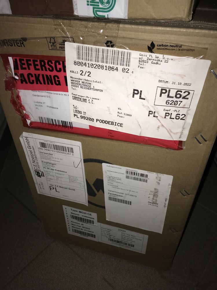 Торг!!!Портативний генератор Wacker Neuson MG2i
