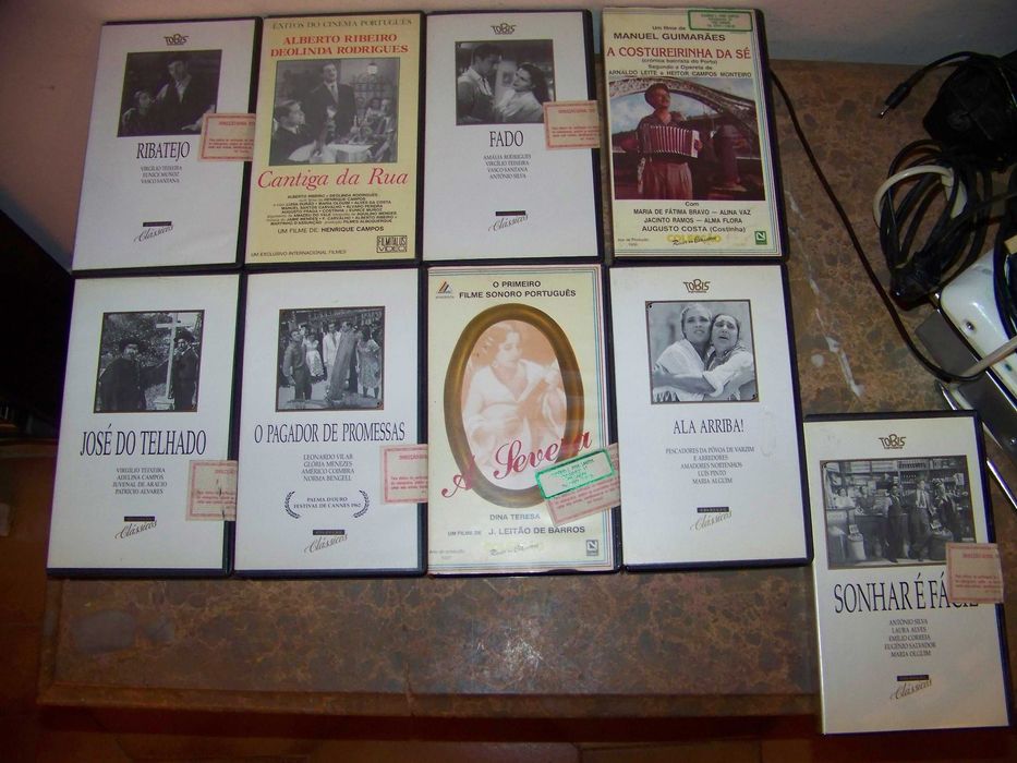 lote de 18 filmes portugueses antigos em VHS