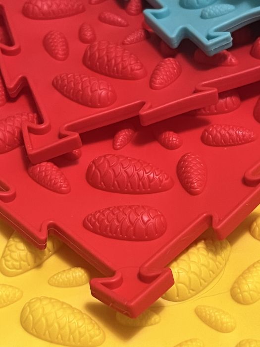 Ортопедичний масажний килимок  набір з 12 кольорових модулів