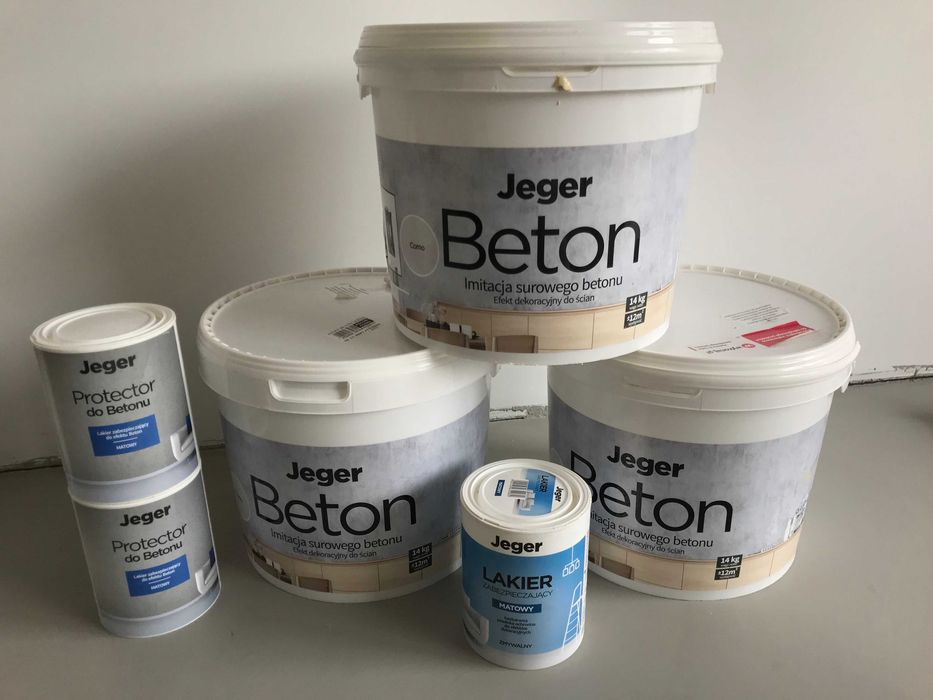 Jeger Beton - tynk dekoracyjny imitacja betonu 14kg