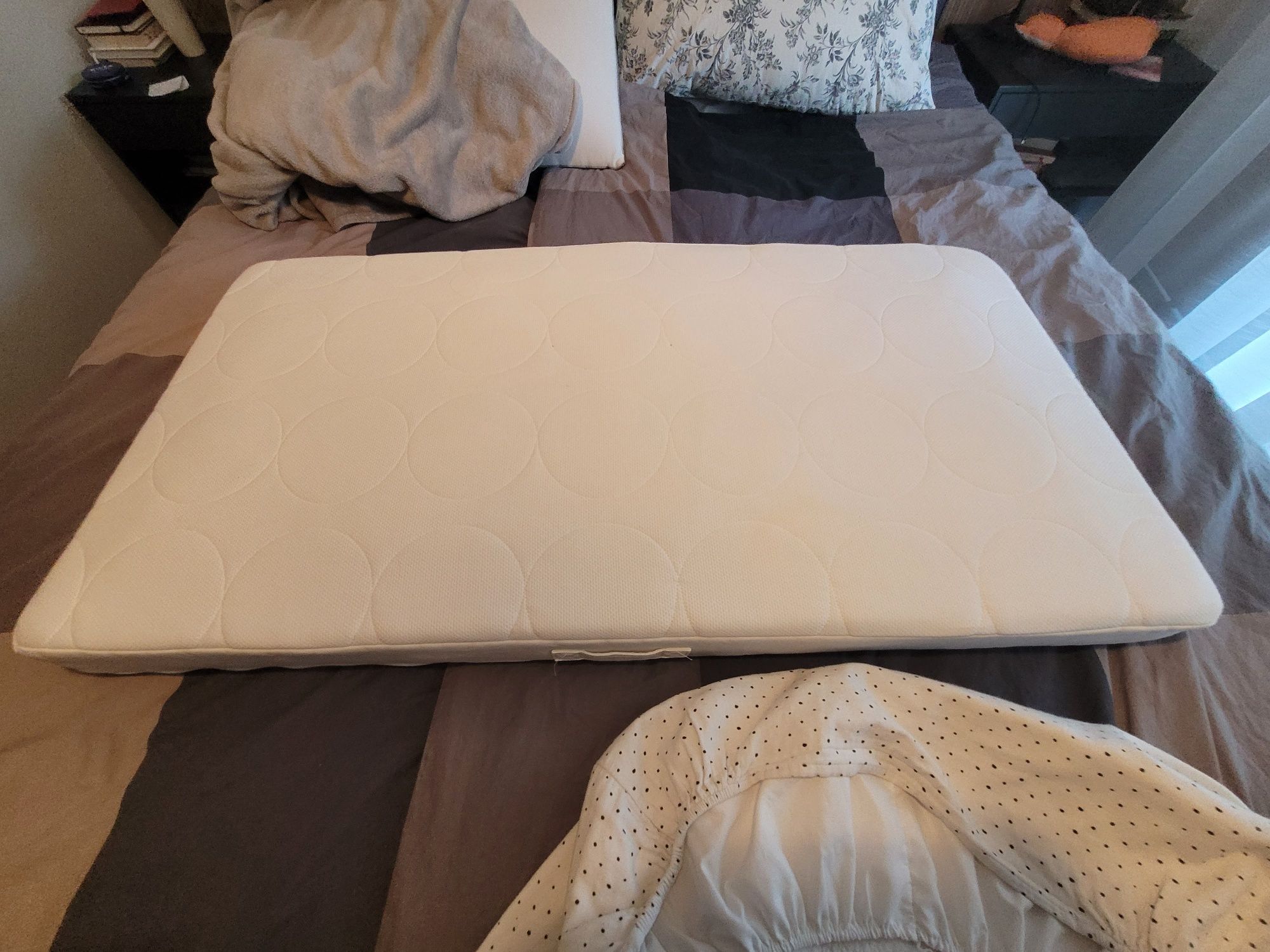 Materac sprężynowy Ikea Jattetrot 120x60 czysciutki + ochr + przesc