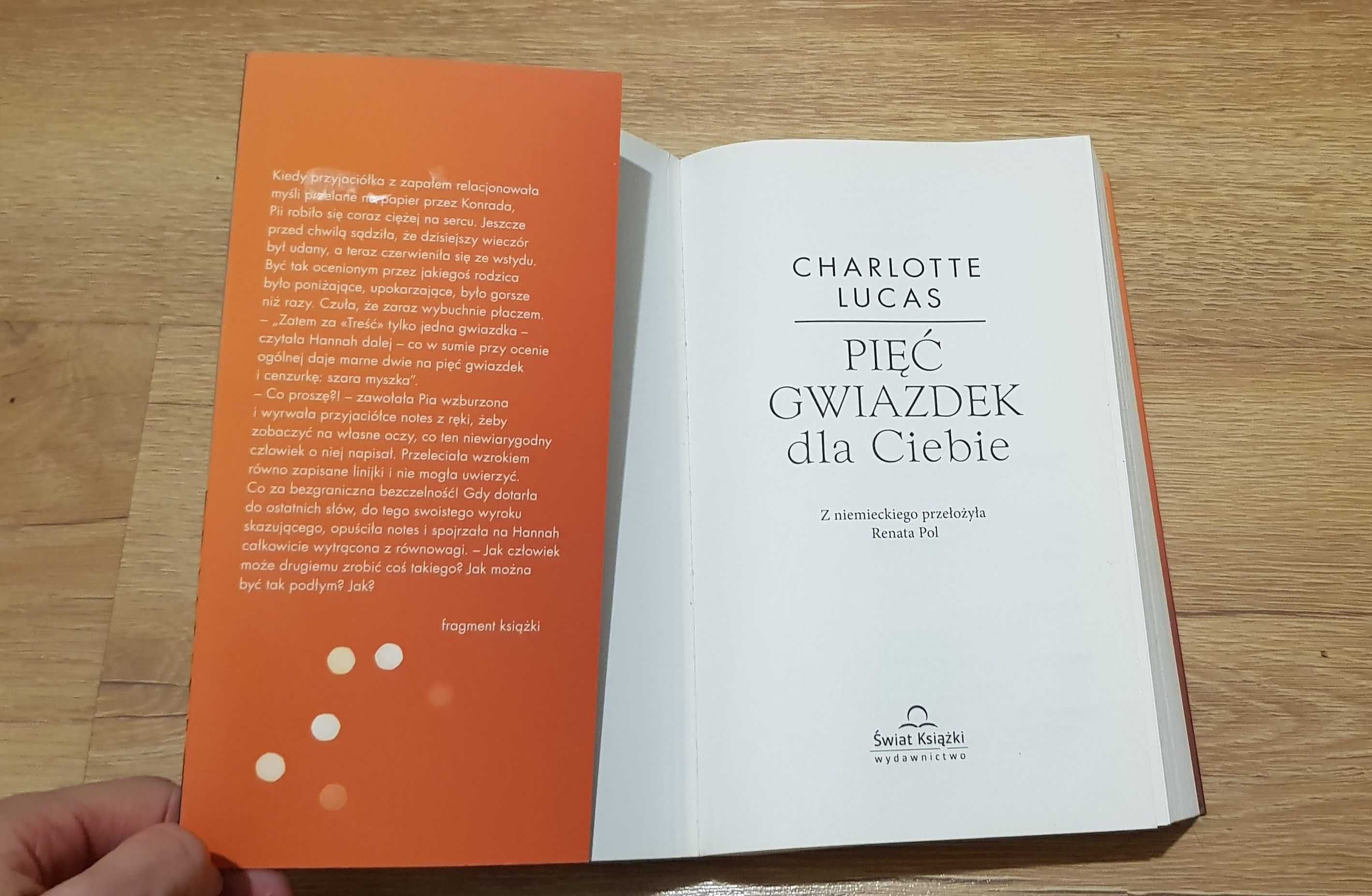 Charlotte Lucas Pięć gwiazdek dla ciebie książka romans literatura