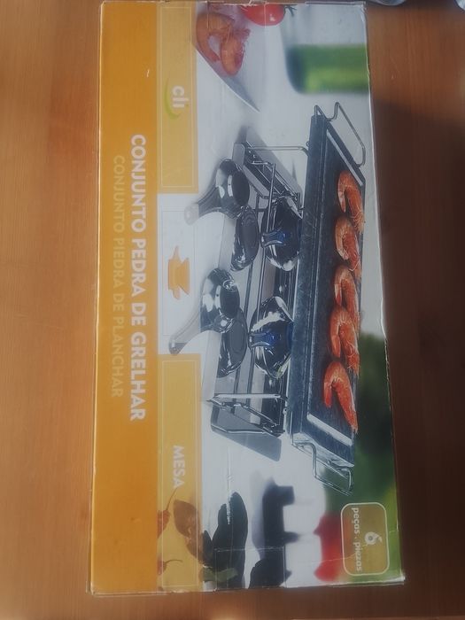 Conjunto pedra para grelhar