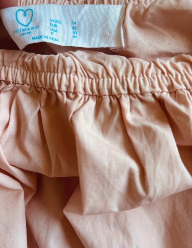 Bluzka 42/XL 100% bawełniana bufki rękawy bufiaste