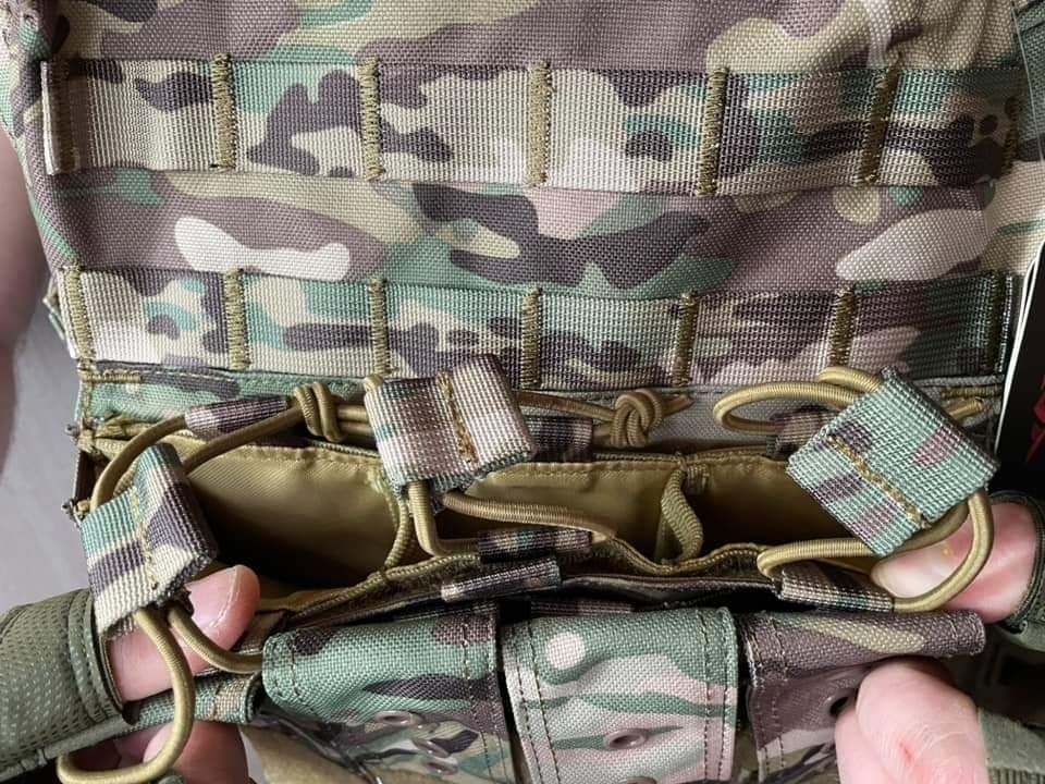 Тактична плитоноска Cordura мультикам 14 підсумків 4 точки скидання