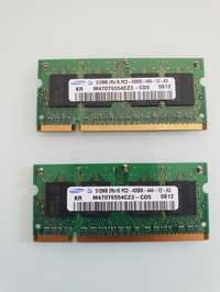 Memória Ram 2x DDR2 512MB 533MHZ