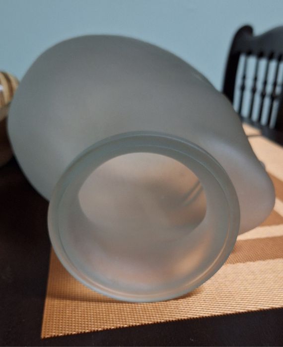 Cabeça Vidro Opaca Vintage