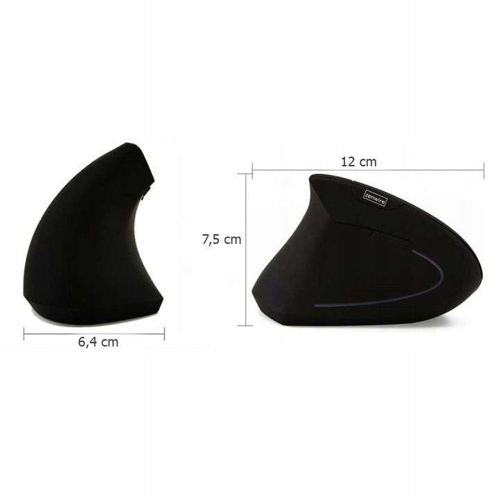 Mysz Bezprzewodowa Ergonomiczna Myszka Pionowa Wertykalna Cicha Komput
