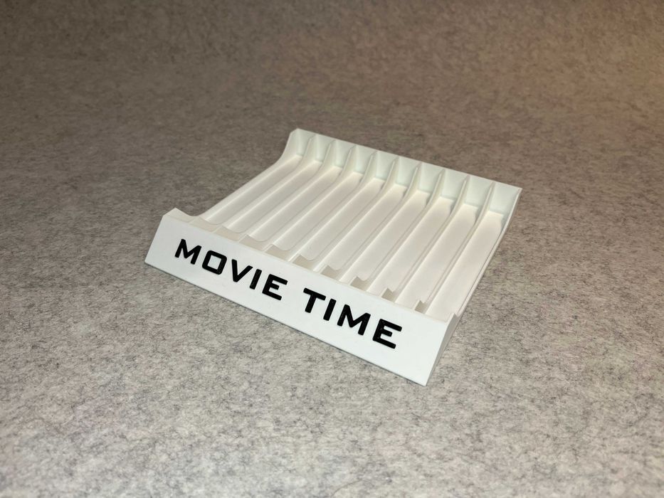 Stojak na filmy DVD Blu-Ray, 10 miejsc, bialy