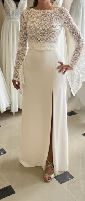 Dwuczęściowa suknia ślubna