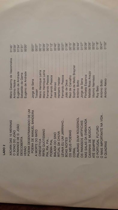 Mário Viegas e Manuela de Freitas - Poemas de bibe - LP - portes incl.