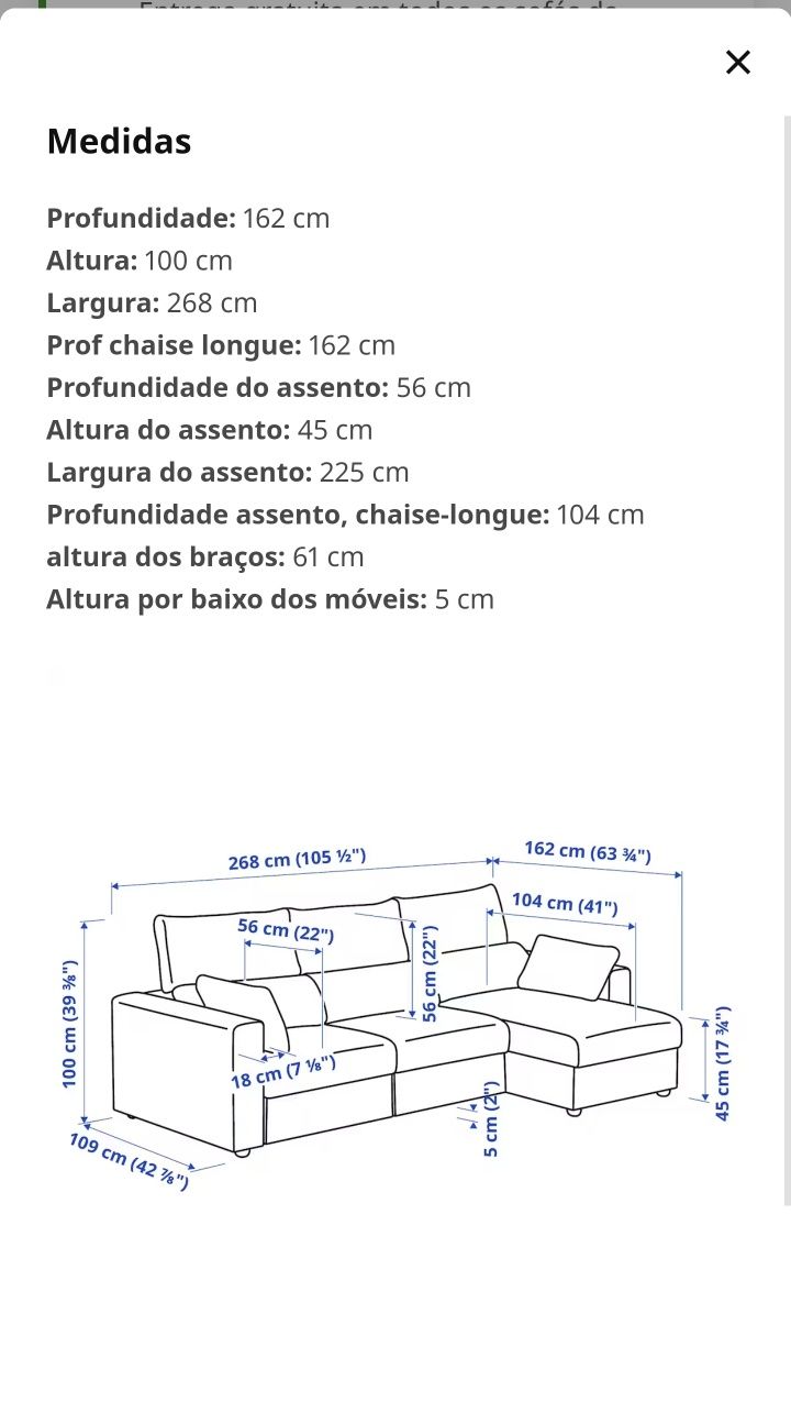 Sofá Ikea Eskilstuna