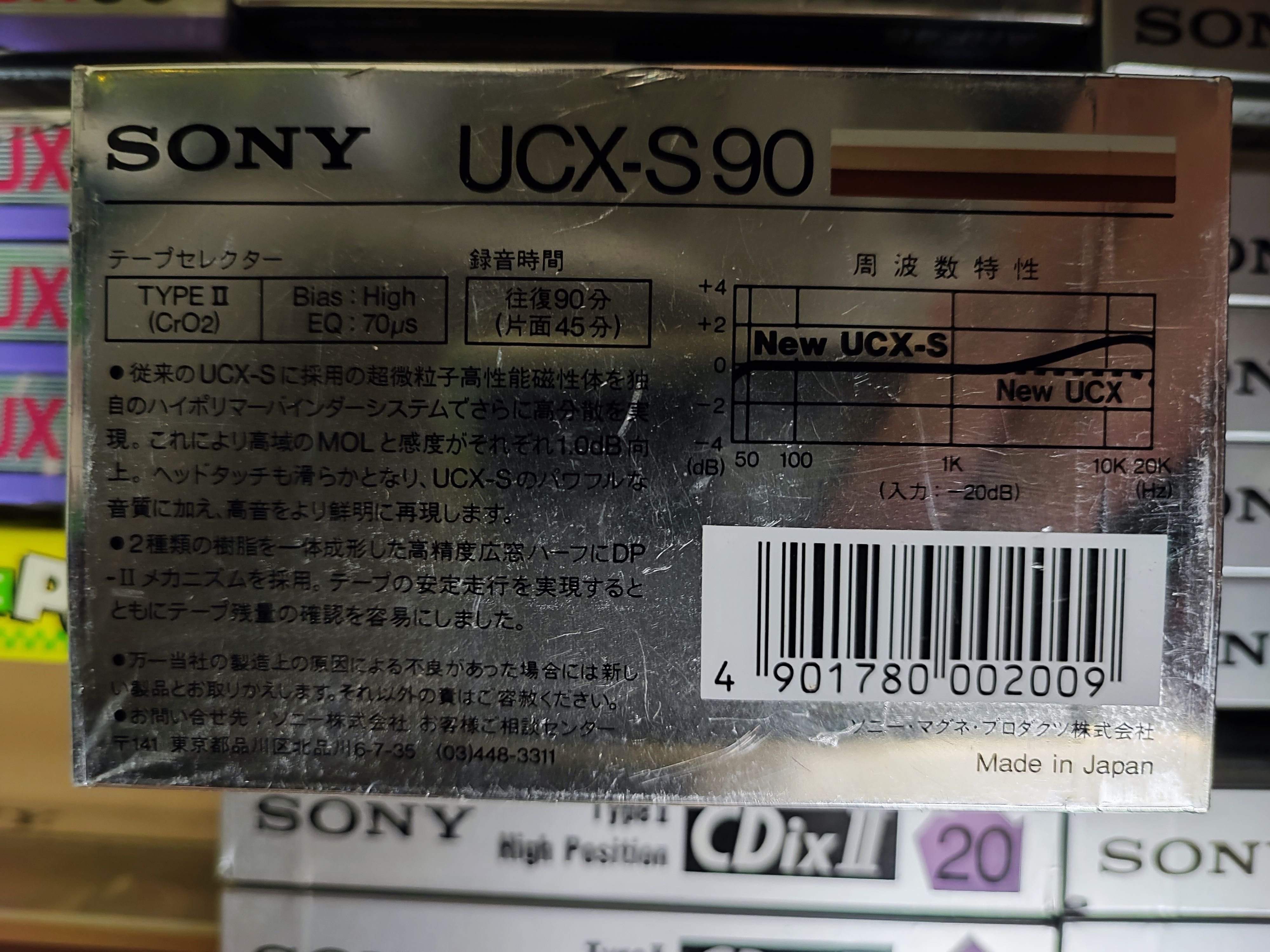 Cassette Sony UCX-S C90