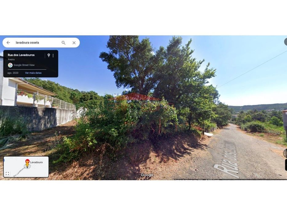 Terreno com 1300 m2 Ossela entre Vale Cambra e Oliveira Azeméis