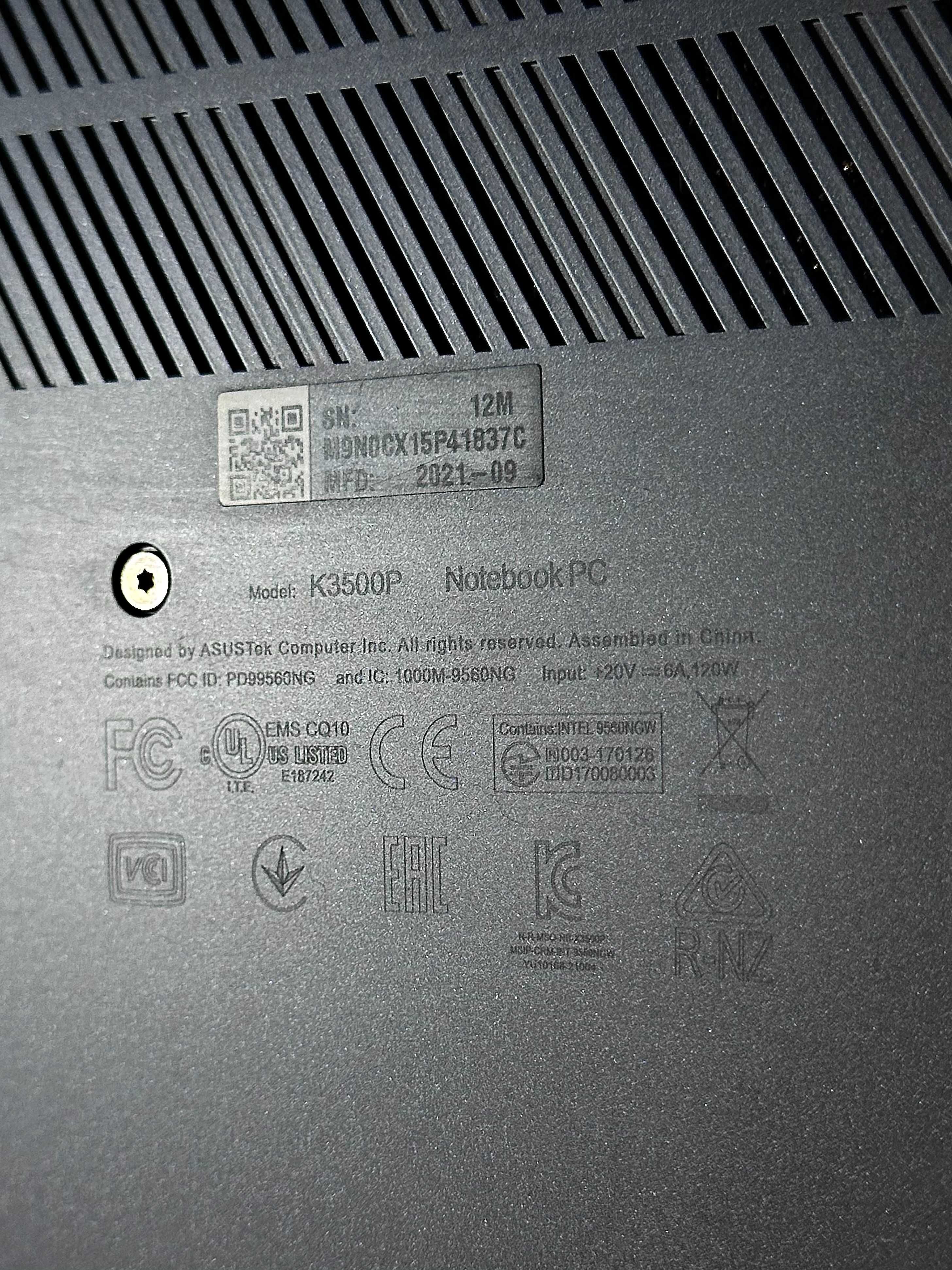 Ноутбук Asus Vivobook 15 [15.6', i7-11370H, NVIDIA RTX 3050, 16\512GB]