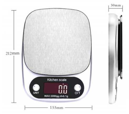 Waga kuchenna 5 kg Lcd