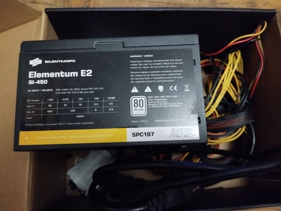 Zasilacz SilentiumPC Elementum E2 450w