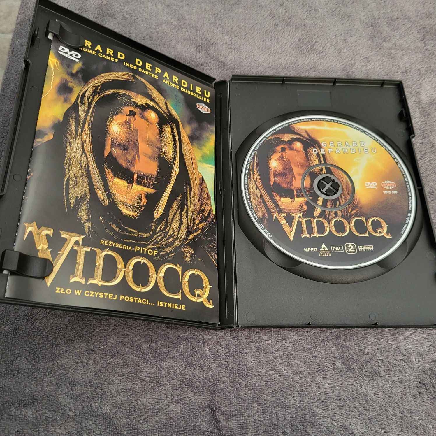 DVD film pt "Vidocq" zło w czystej postaci