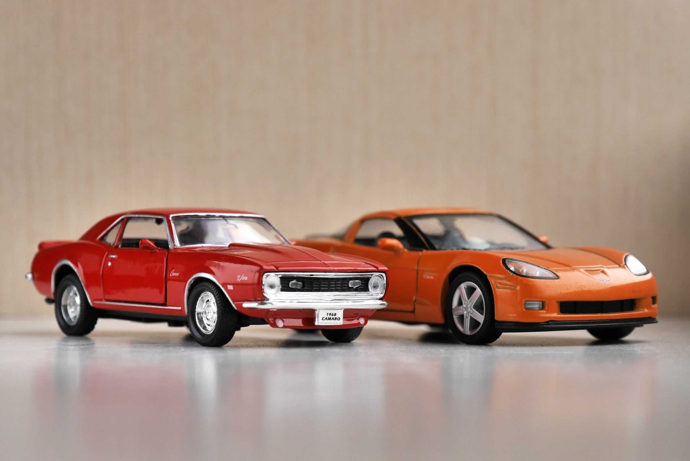 Модель Chevrolet Corvette C6 Z06/CAMARO Z28 1968  WELLY