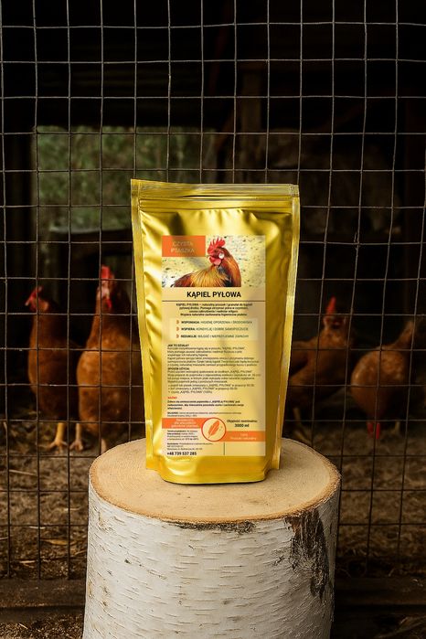 Naturalny preparat KĄPIEL PYŁOWA na wszy kurze i pasożyty