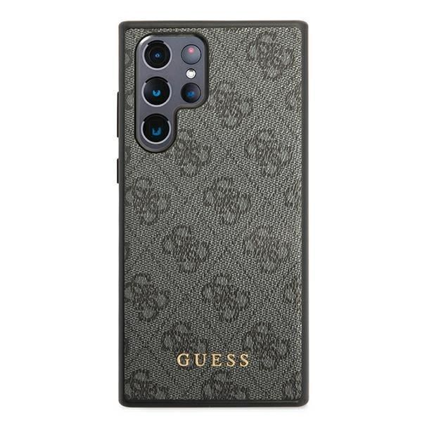 Guess Etui Ochronne S22 Ultra S908 - Szary Skóra Saffiano Hardcase