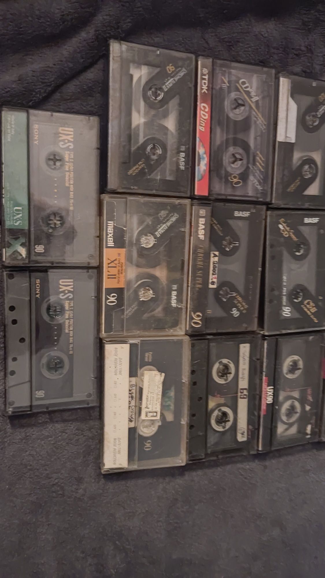 Zestaw 17 kaset magnetofonowych Type II BASF Sony