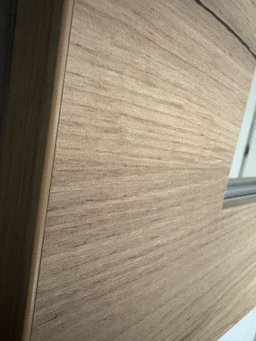 Lustro solidne! w kolorze dębu 110x90 cm z miejacem na led