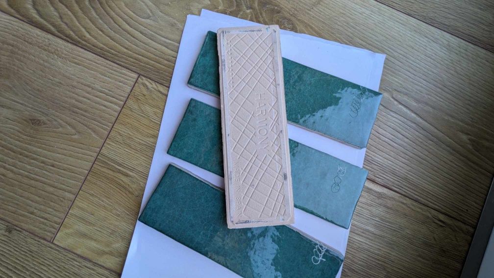 Płytka zielona Peronda Harmony Dyroy Green 6.5x20 cm cegietka jodełka