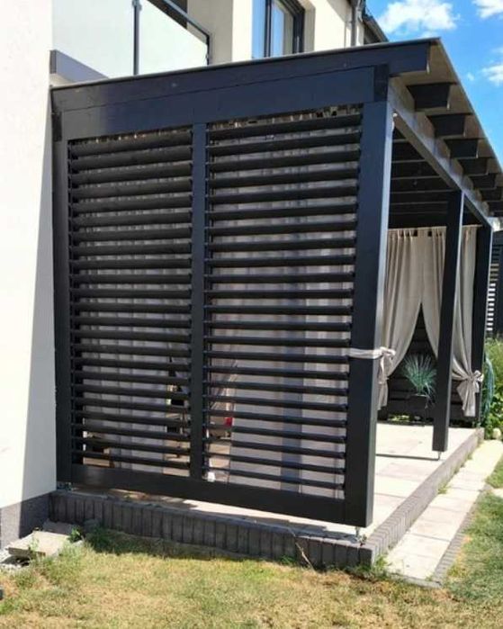 Mechanizmy do rolet drewnianych na taras ruchome deseczki Taras